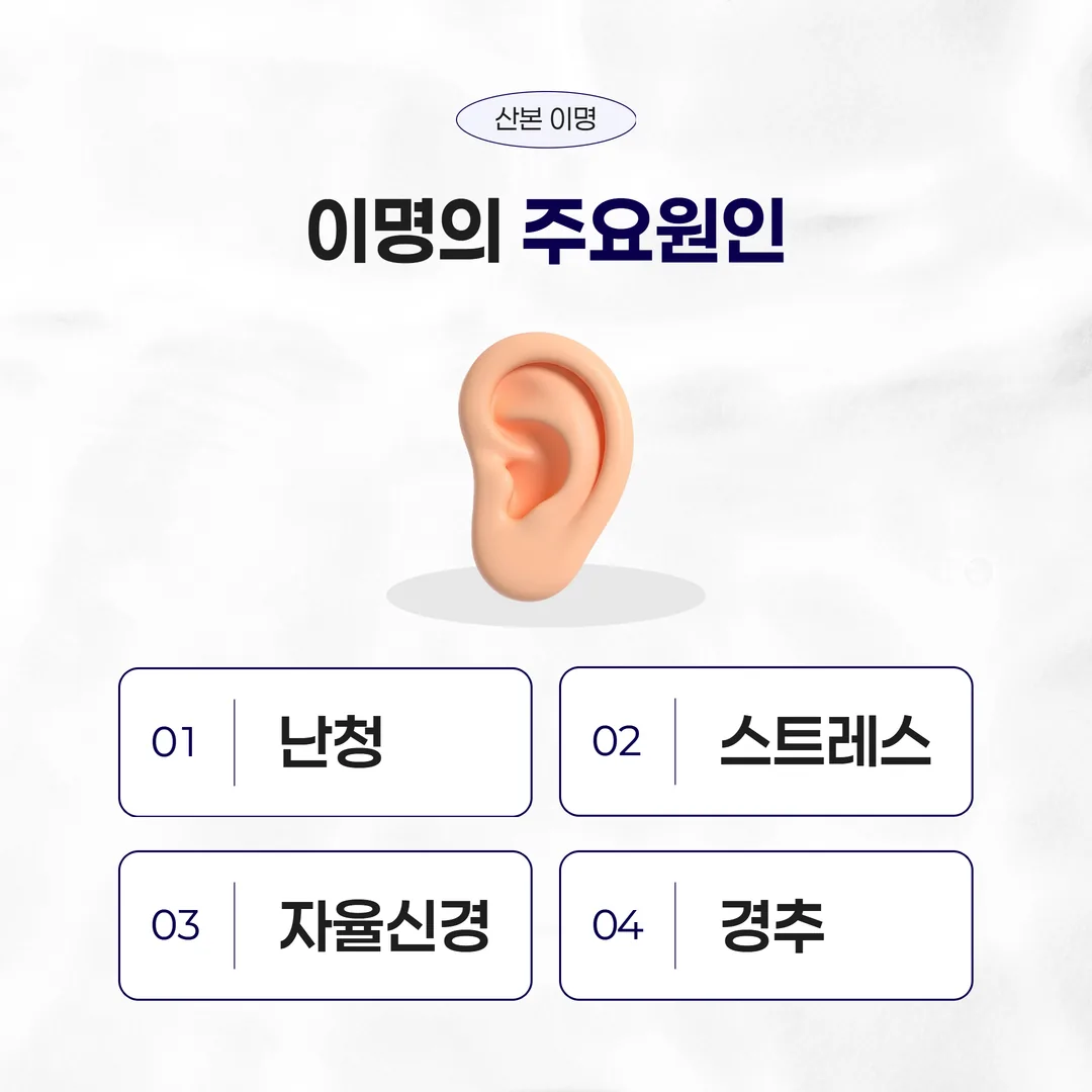 이명 원인 난청 스트레스 자율신경 경추