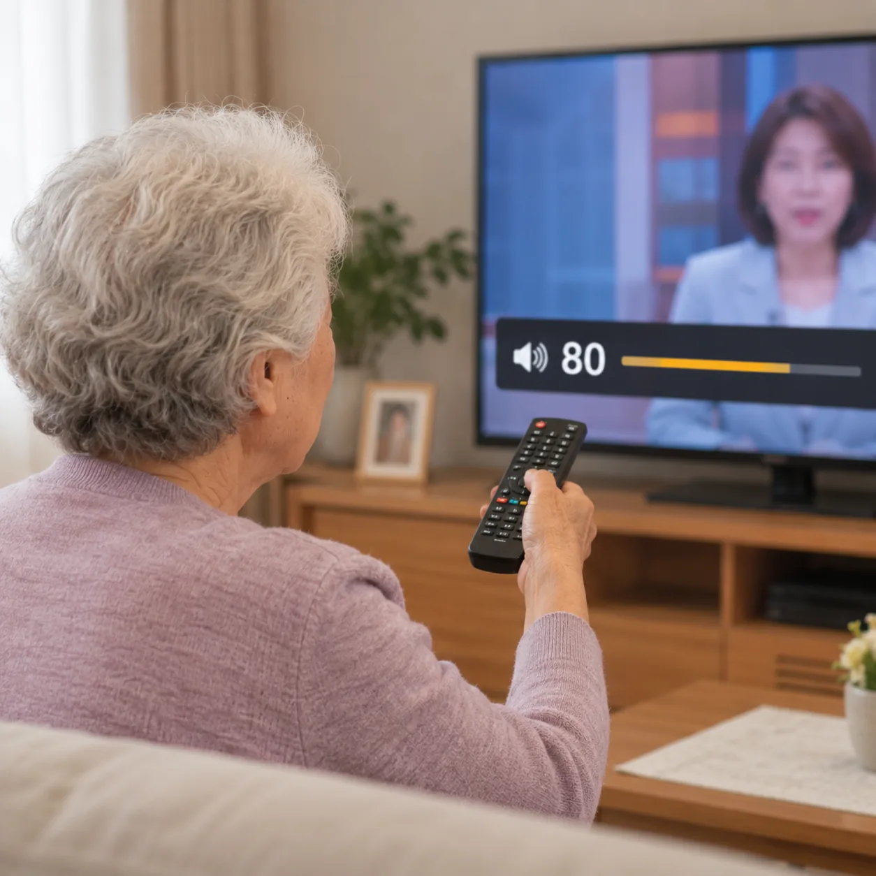 TV 볼륨을 자꾸 높이는 노인성 난청의 대표적 초기 증상